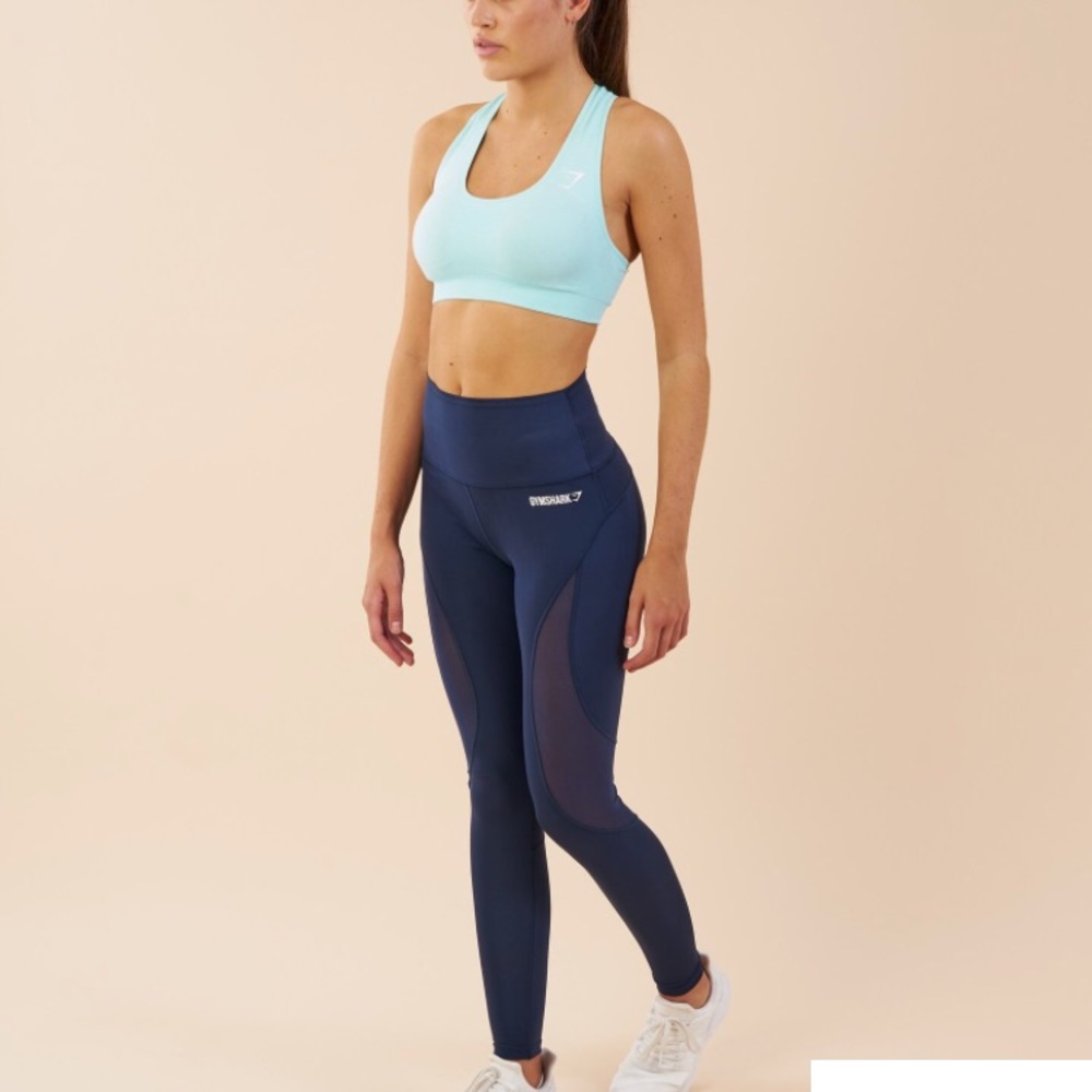FUSHION LEGGINGS BY GYMSHARK ((sapphire blue)